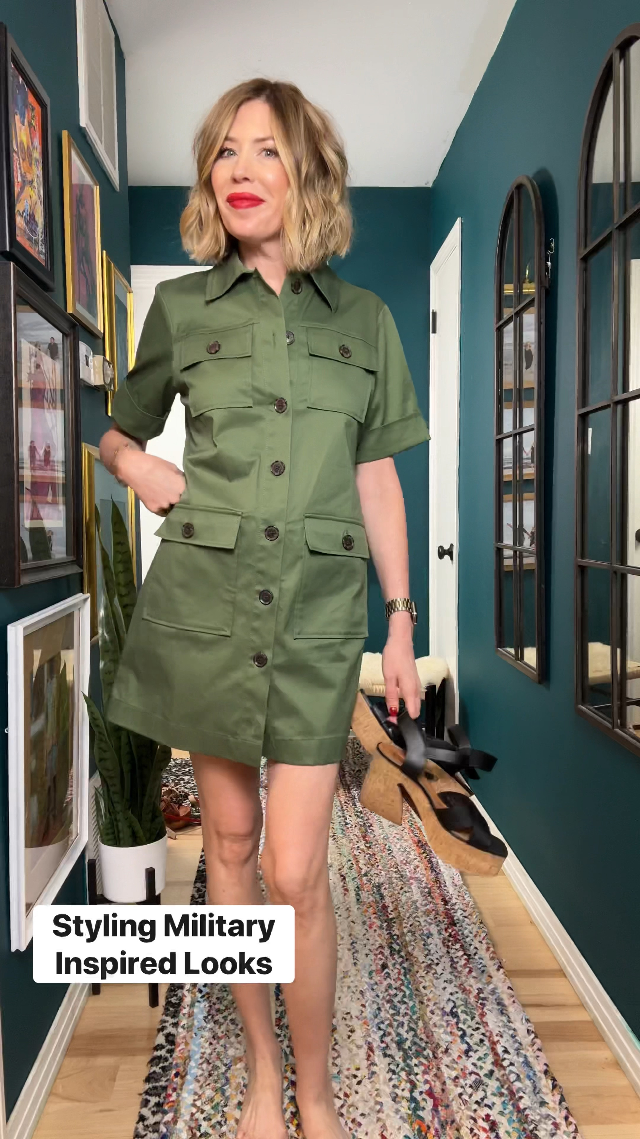 💋I am sharing military-inspired looks today.The key is to rock army green, denim, camo, and khaki without looking like you're in a uniform. Adding fun accessories to complete the look. Who said fashion can't like you're ready for boot camp.  
#militaryinspiredoutfit #summeroutfit #sandals #denimskirt

#LTKSaleAlert #LTKStyleTip #LTKOver40
