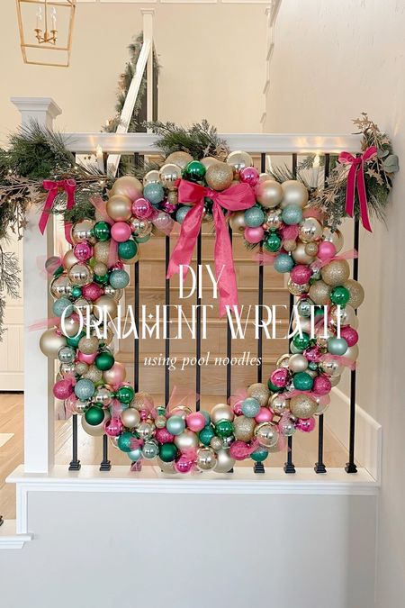 DIY ornament wreath 

#LTKSeasonal #LTKHoliday #LTKhome