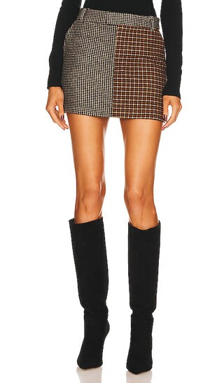Prim Mini Skirt in Mixed Mini Check | Revolve Clothing (Global)