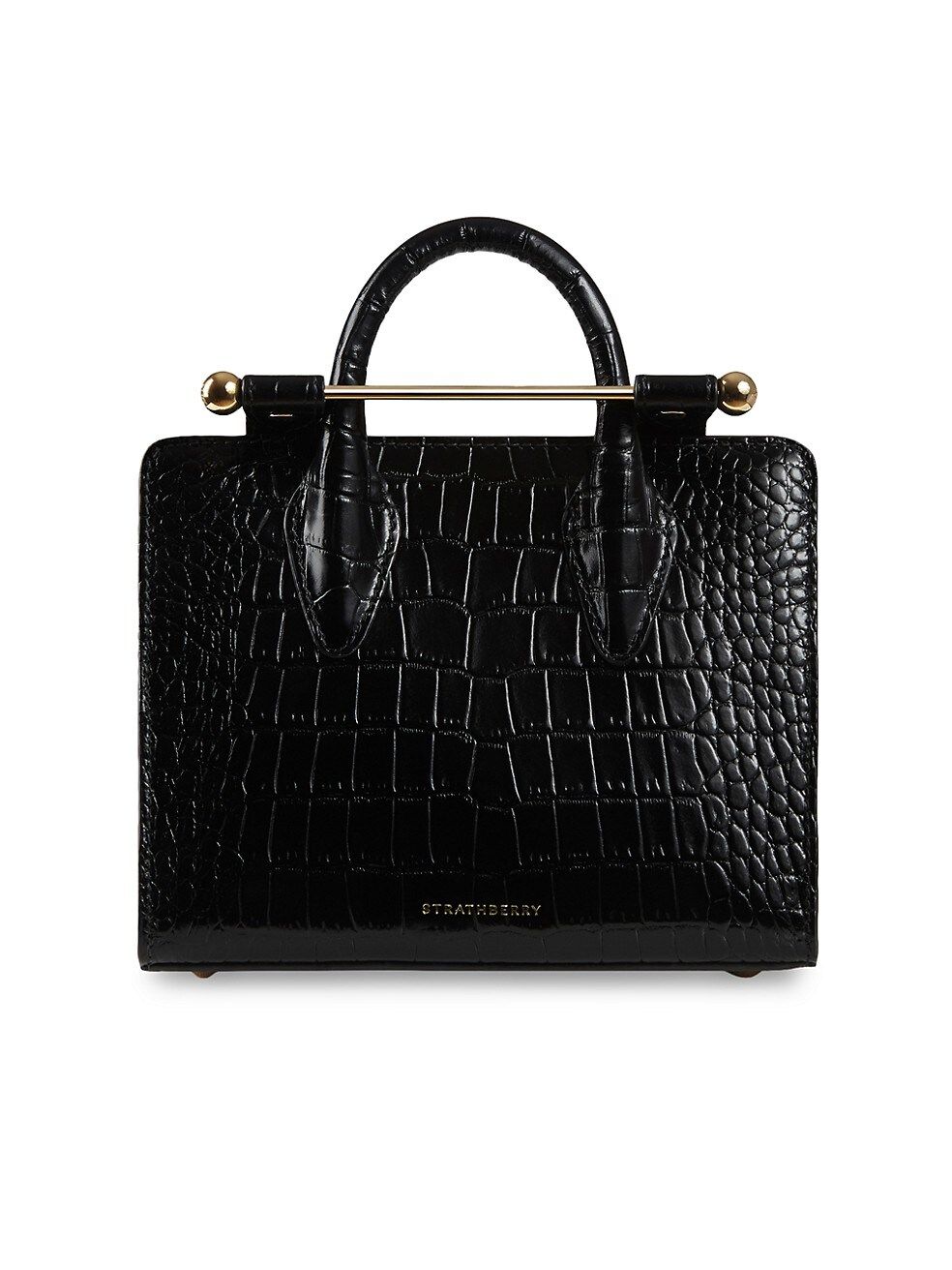 Strathberry Nano Croc-Embossed Leather Tote | Saks Fifth Avenue