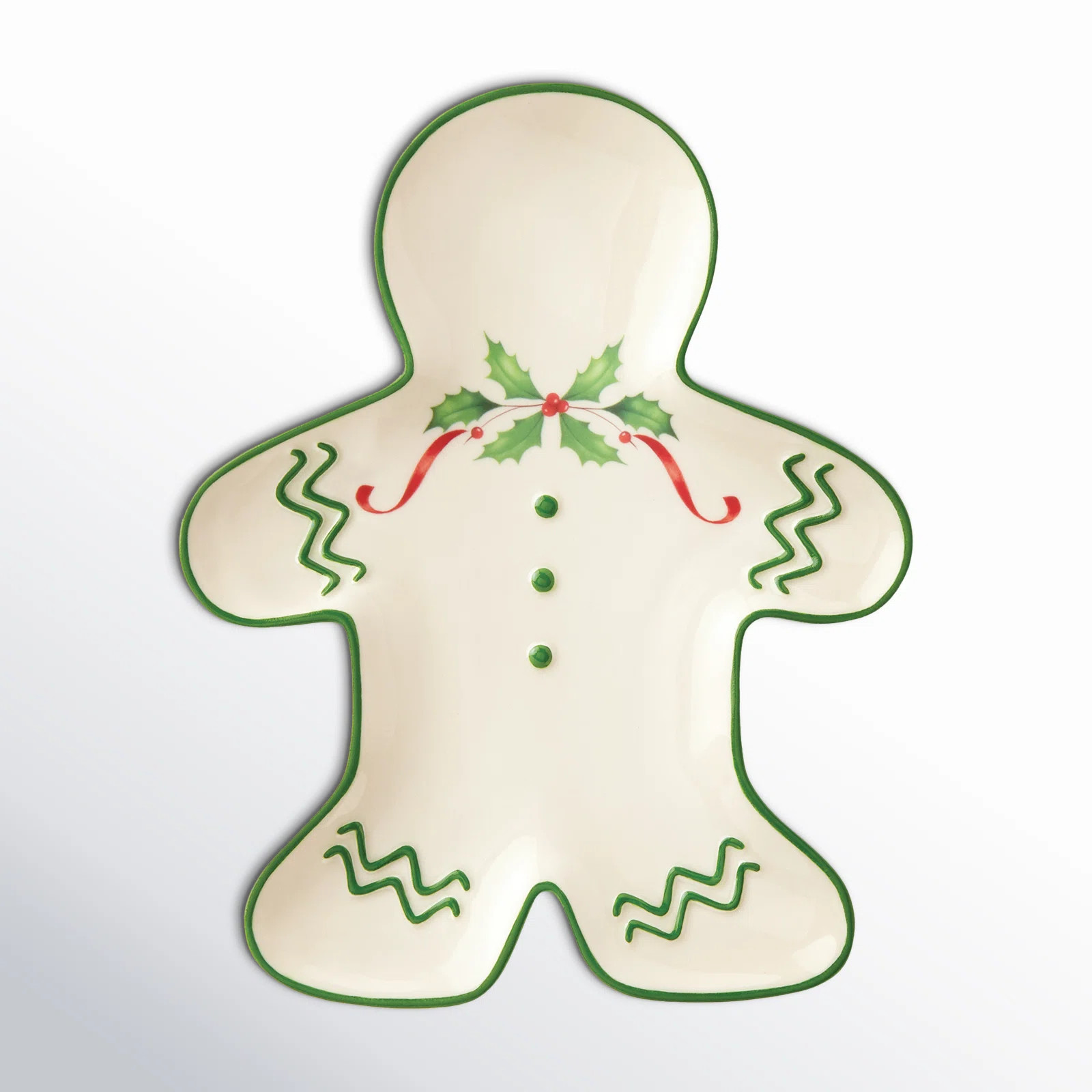 Holiday Gingerbread Man Bread and Butter Plate | Birch Lane