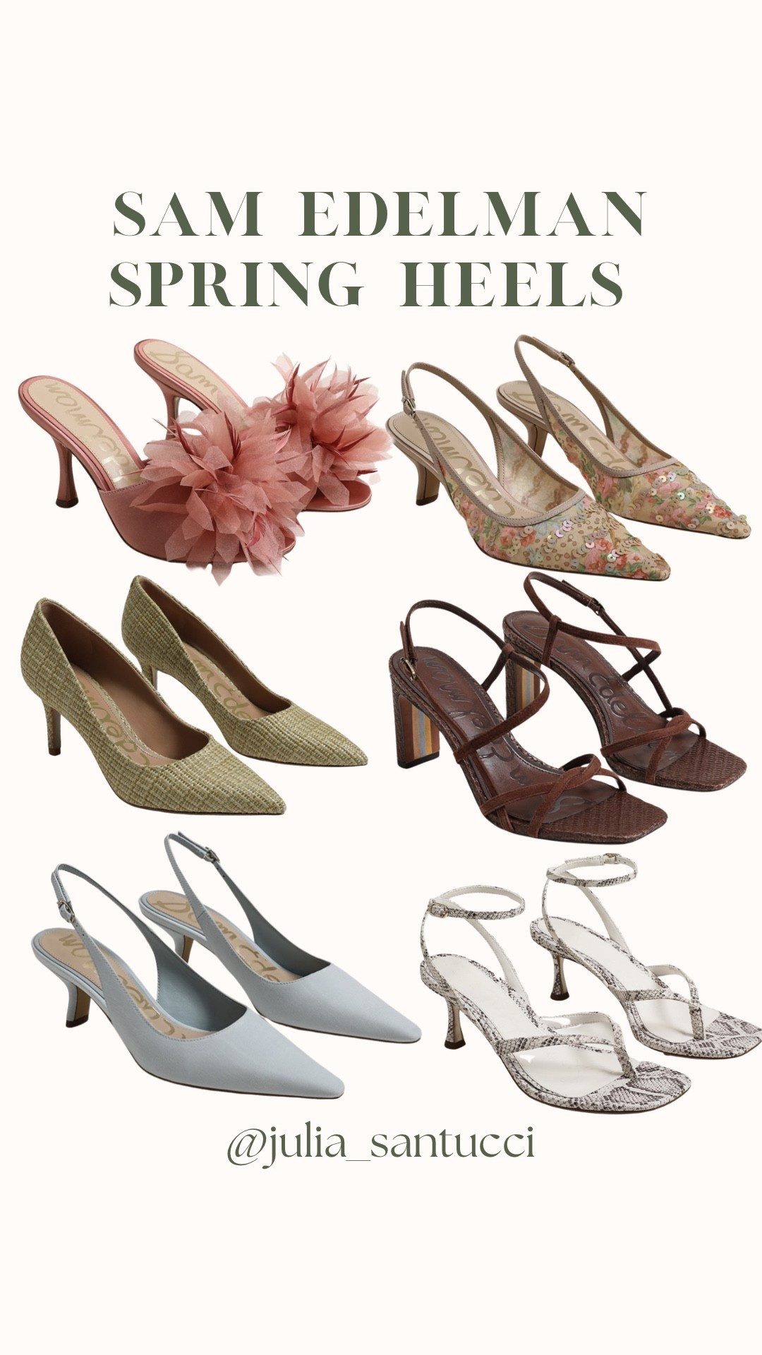 Sam Edelman spring heels 

#LTKWedding #LTKValentine #LTKWorkwear