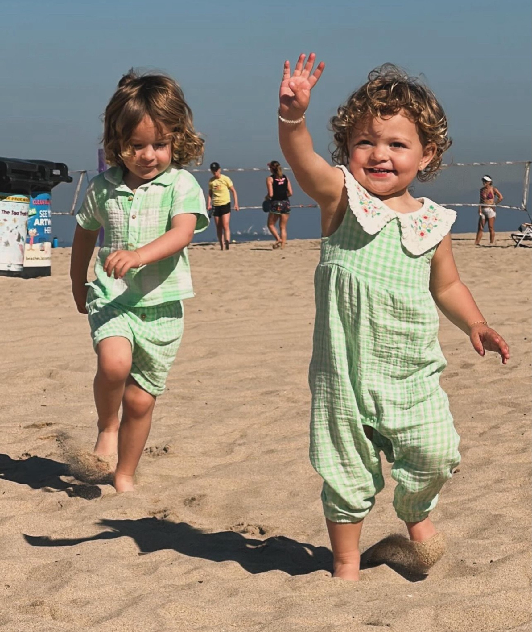 beach babies 🥹🫶🏼 #beach #toddler #summerfits #kidsoutfits #green #plaid #jumpsuit #toddlergirls #toddlerboys

#LTKxTarget #LTKkids #LTKbaby