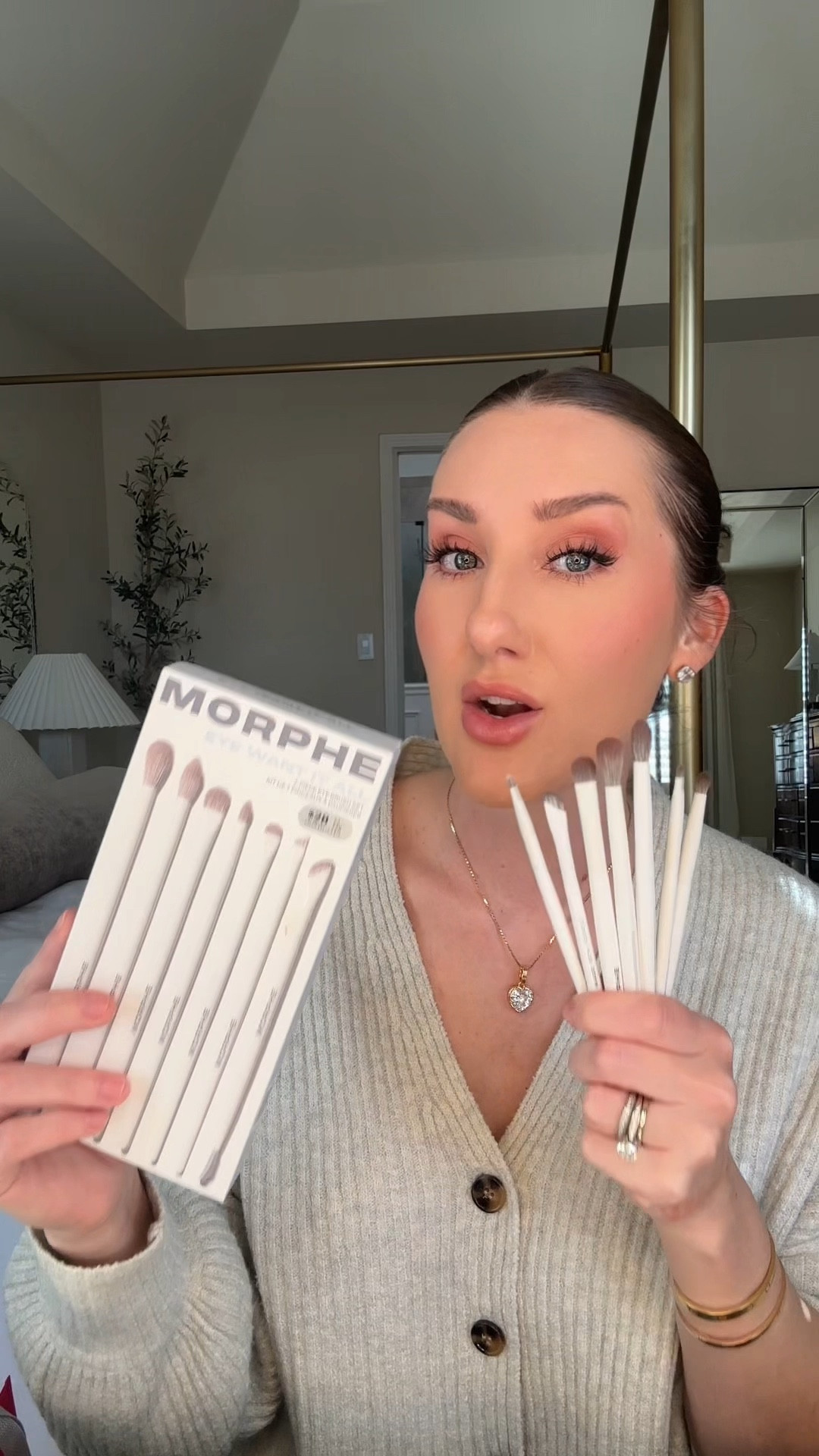 #AD #TargetPartner #MorphePartner 💫 NEW MAKEUP BRUSHES! 💫 Morphe is now available at @Target!! I refreshed my makeup with so many @morphebrushes products that have become fast favs including these must-have brush sets with unique, super high-quality brushes at an AMAZING price. 💕
#MorpheTarget #Target #Morphe 
🎯Morphe is now at Target - your favorite affordable, pro-quality makeup and brushes are easier to shop than ever.
From bold artistry to everyday natural looks, Morphe has products for every style.
Accessible, trend-right beauty - now available where you shop most.
Shades I’m wearing:
Blush in Beach Bonfire 
Eyeshadow palette in Outer Spice
Lip pencil in Wifey with clear gloss
Bake & Set powder in Brightening Pink 
Continuous Setting Mist 

#LTKhaul 

#LTKBeauty