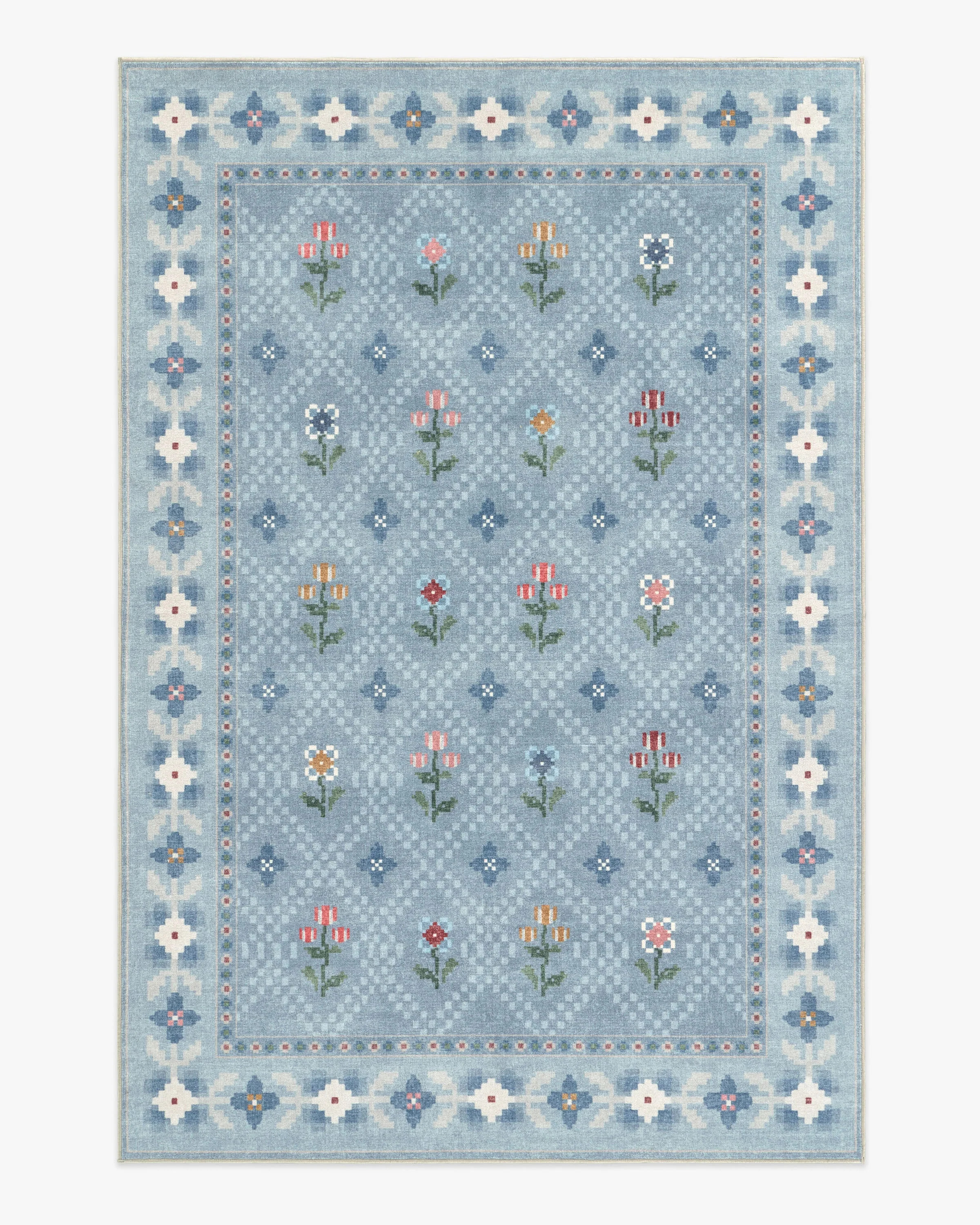 Ella Slate Blue Rug by Anthropologie | Ruggable US | Ruggable