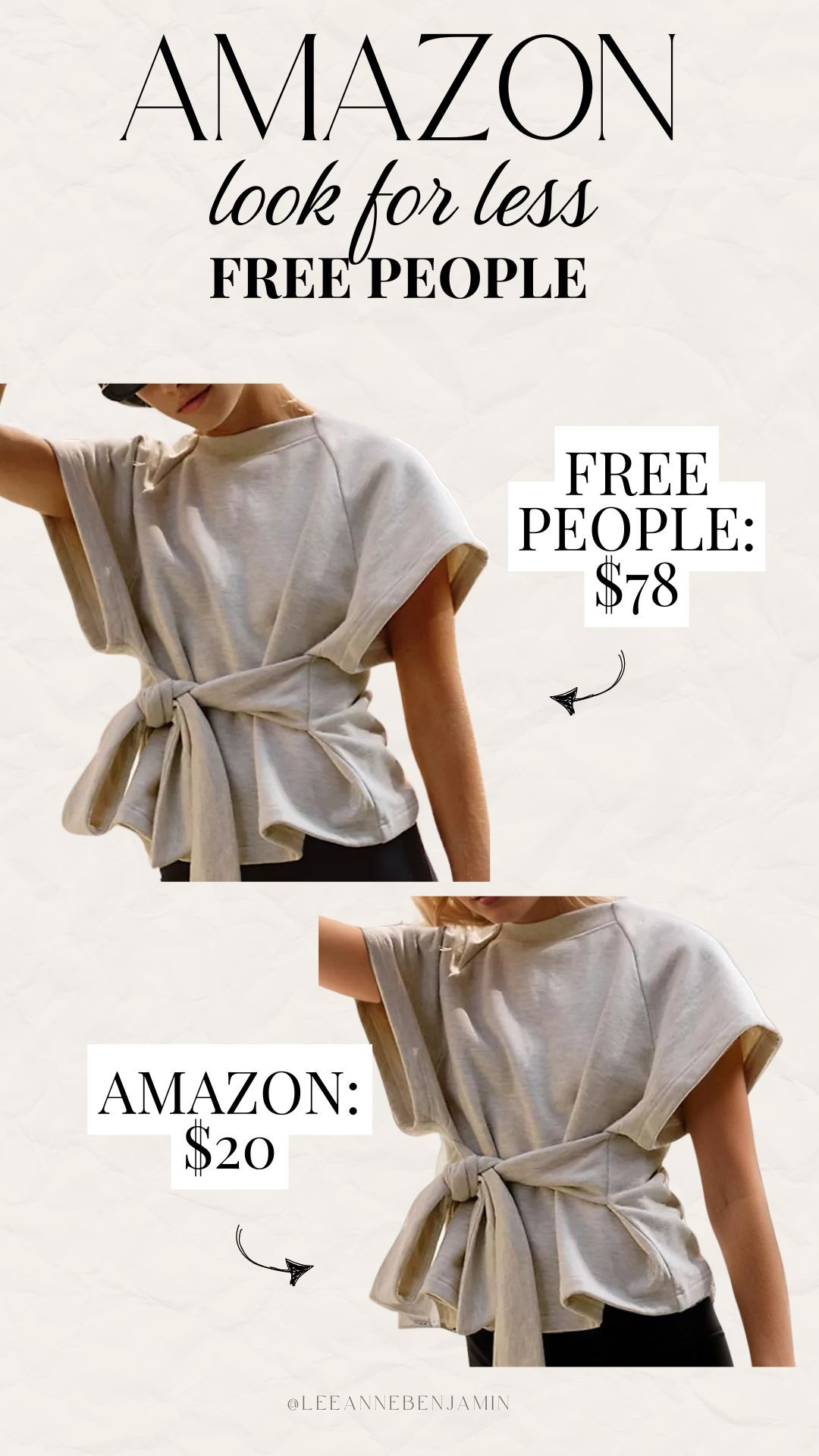 Free People look for less active top from Amazon!

#LTKSaleAlert #LTKActive