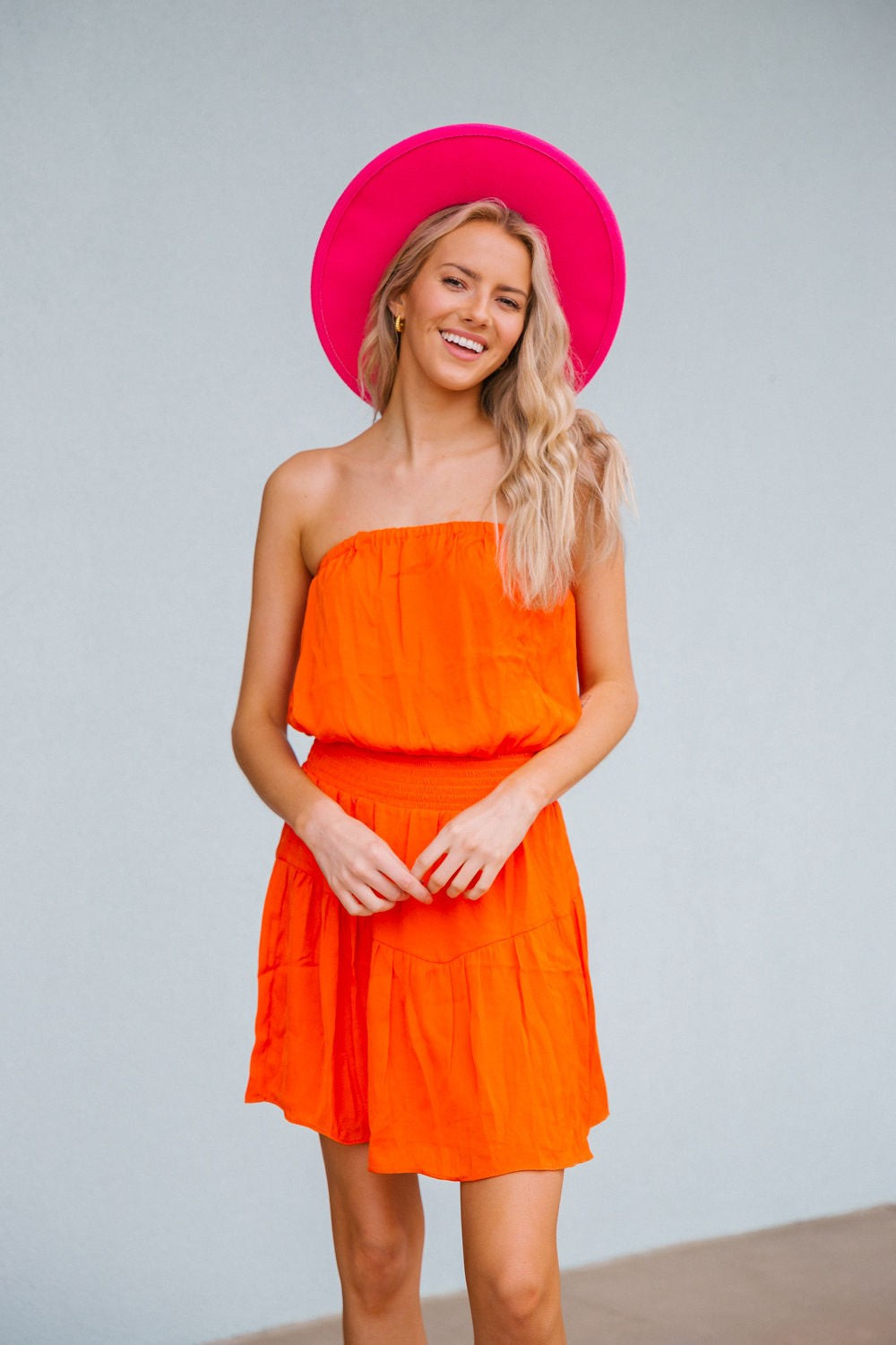 WEST PALM STRAPLESS MINI DRESS | Judith March
