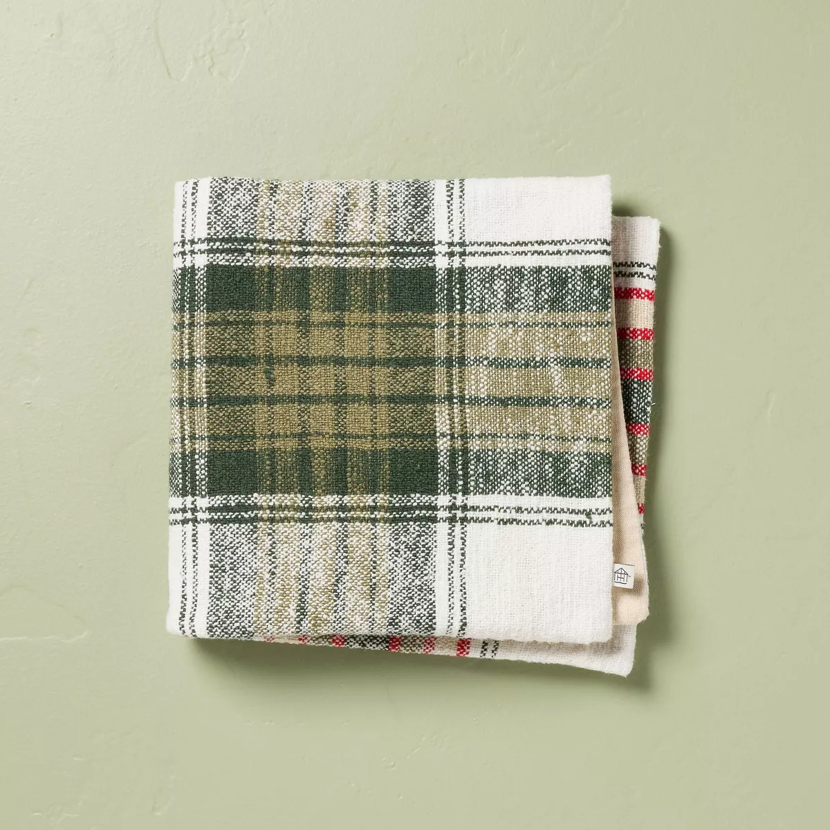 24"x24" Christmas Plaid Decorative Pillow Cover - Hearth & Hand™ with Magnolia | Target