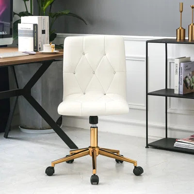 Uriel Task Chair Everly Quinn Upholstery Color: White | Wayfair North America