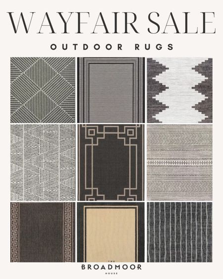 Wayfair, area rug, outdoor rug, patio rug, patio season, black rug, patio sale, outdoor rug sale, pattern rug, black rug

#LTKstyletip #LTKFind #LTKhome