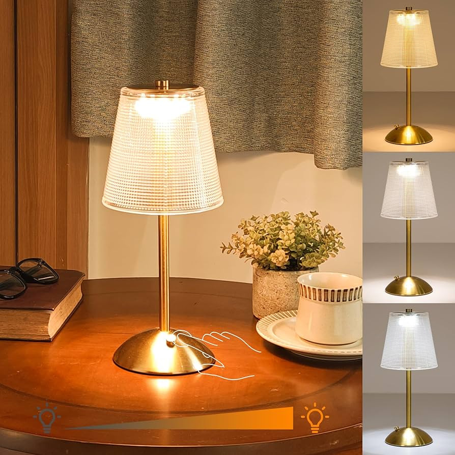 Cordless Table Lamp, Rechargeable Battery Operated Lamp, 3 Color Modes & Stepless Dimmable LED To... | Amazon (CA)