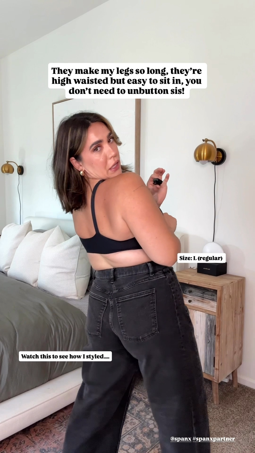 @spanx and #spanxpartner 
Spanx on sale with code ninaxspanx:) first time orders! I wear a size L in most, the blue denim I did a M. Office style, casual language. 

#LTKMidsize #LTKActive #LTKWorkwear