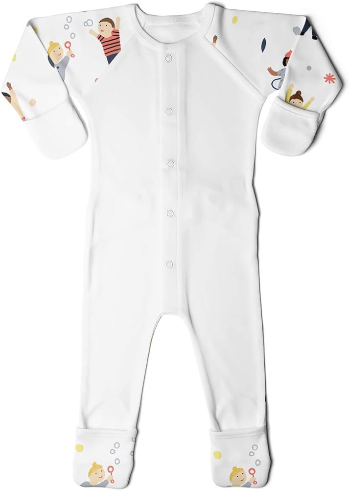 Goumi'all, Smart Adjustable Footie Baby Pajamas Made with Soft, Organic Material (0-3 Months, We ... | Amazon (US)