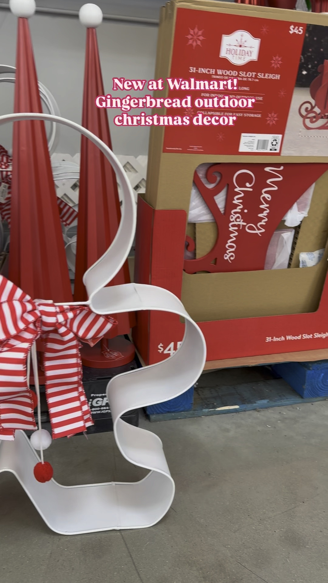 New Christmas porch or yard decor at Walmart! Giant cookie cutter Christmas tree and gingerbread man. How adorable. 

Not every store will have them and they may be online for most but these are unique and so adorable!

Follow me for more seasonal and holiday content! 🎅🏼🎄

#christmas2024 #christmas #cozyvibes #christmascountdown #christmastree #happyholidays #christmasdecor #walmartchristmas #ltkhome #walmartcreator #ltkseasonal #ltkhome #ltkvideo #iywyk #walmartcreator#LTKCon

#LTKVideo #LTKSeasonal