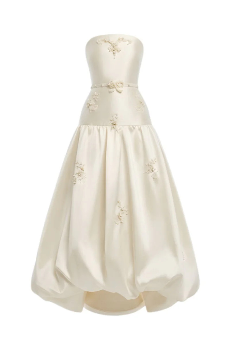 IVORY BLOOM BALL DRESS | White Plan | CULT MIA | CULT MIA UK LTD
