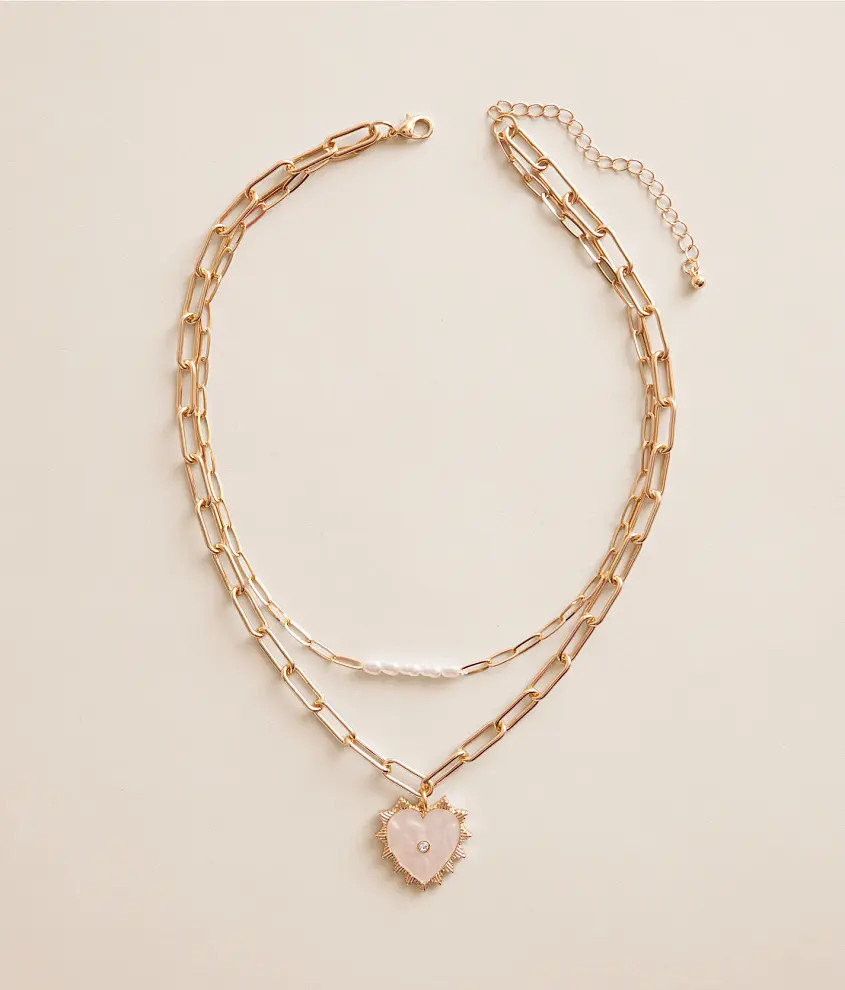 Tiered Heart Necklace | Buckle