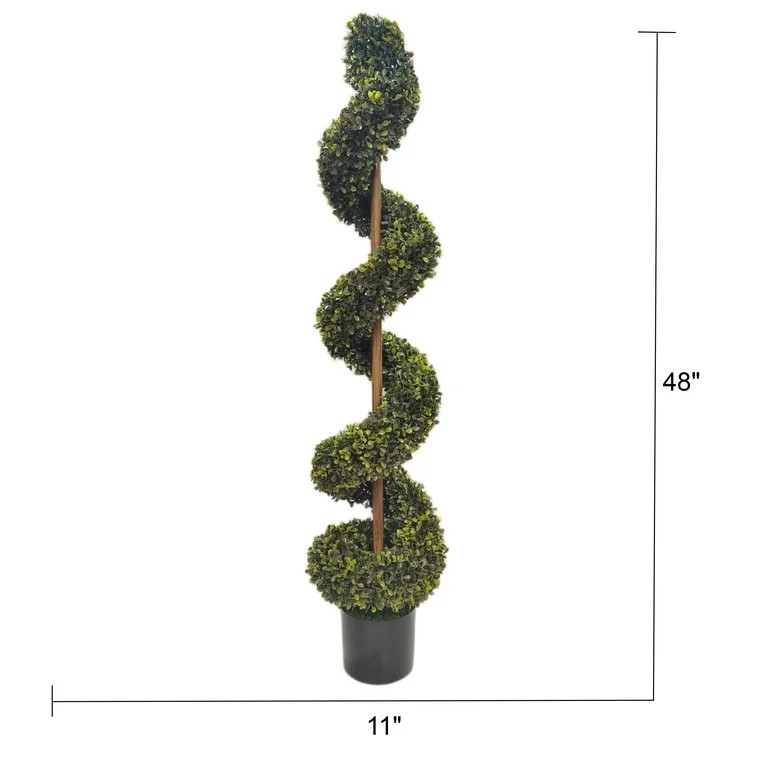 My Texas House 48" Swirl Boxwood Topiary | Walmart (US)