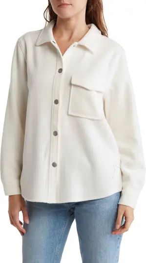 Solid Single Pocket Felt Shirt Jacket | Nordstrom Rack
