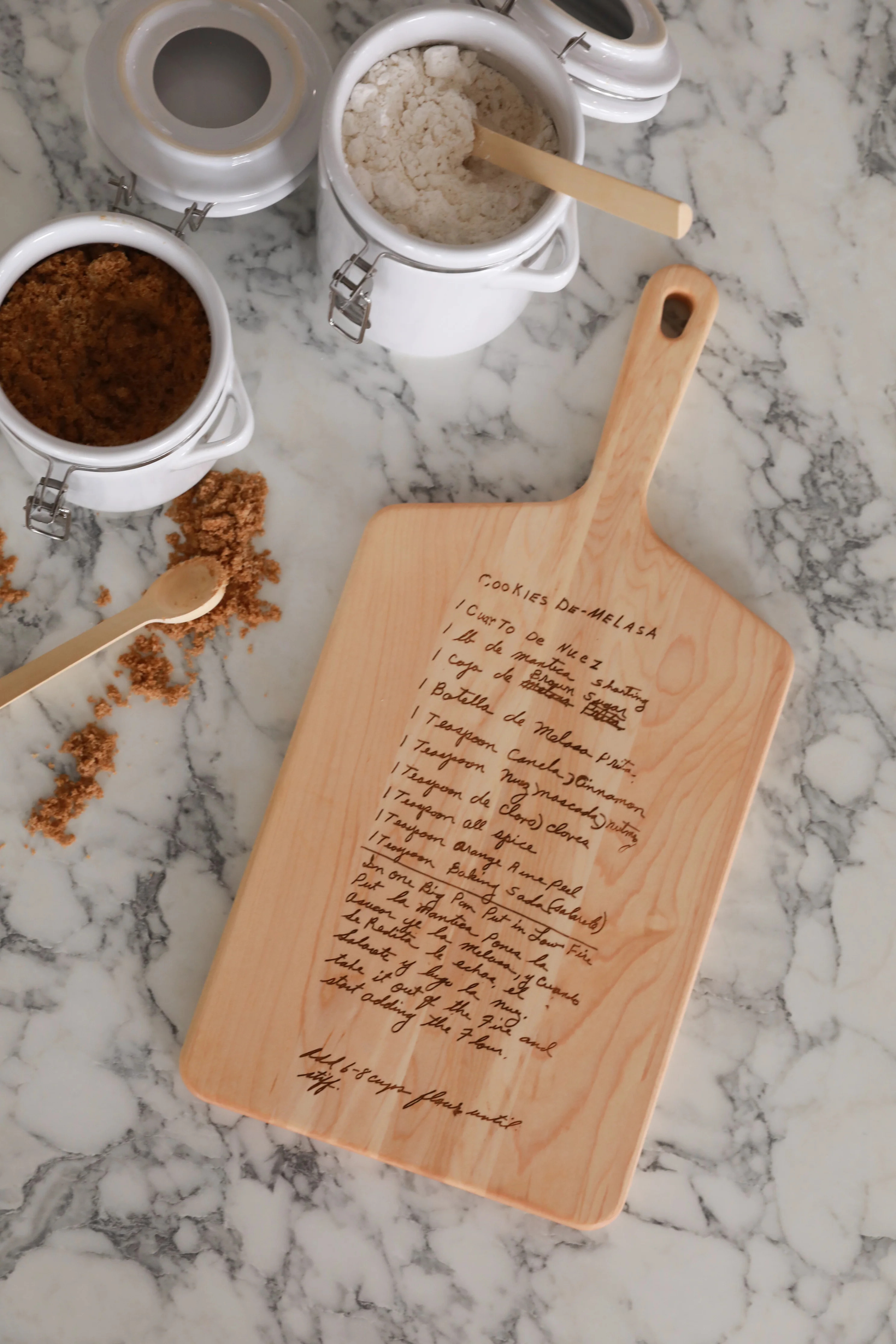 Handwritten Recipe Cutting Board - Custom Engraving | Maris Home