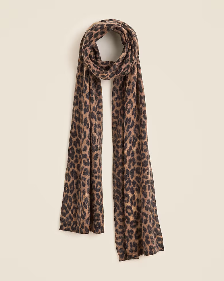 Brushed cashmere scarf in stripe | J. Crew US