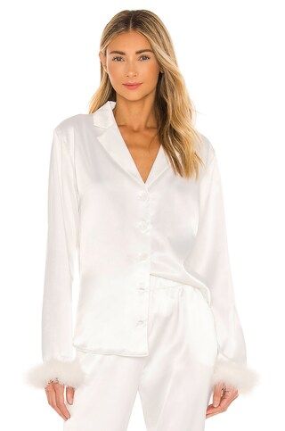 OW Collection Sky Feather Shirt in White from Revolve.com | Revolve Clothing (Global)