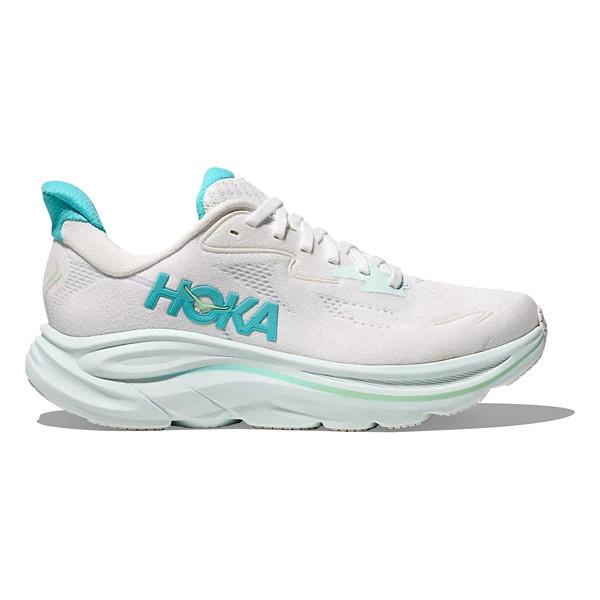 Women's HOKA Clifton 10 Running Shoes 9.5 Regular White/Cielo Blue | Scheels
