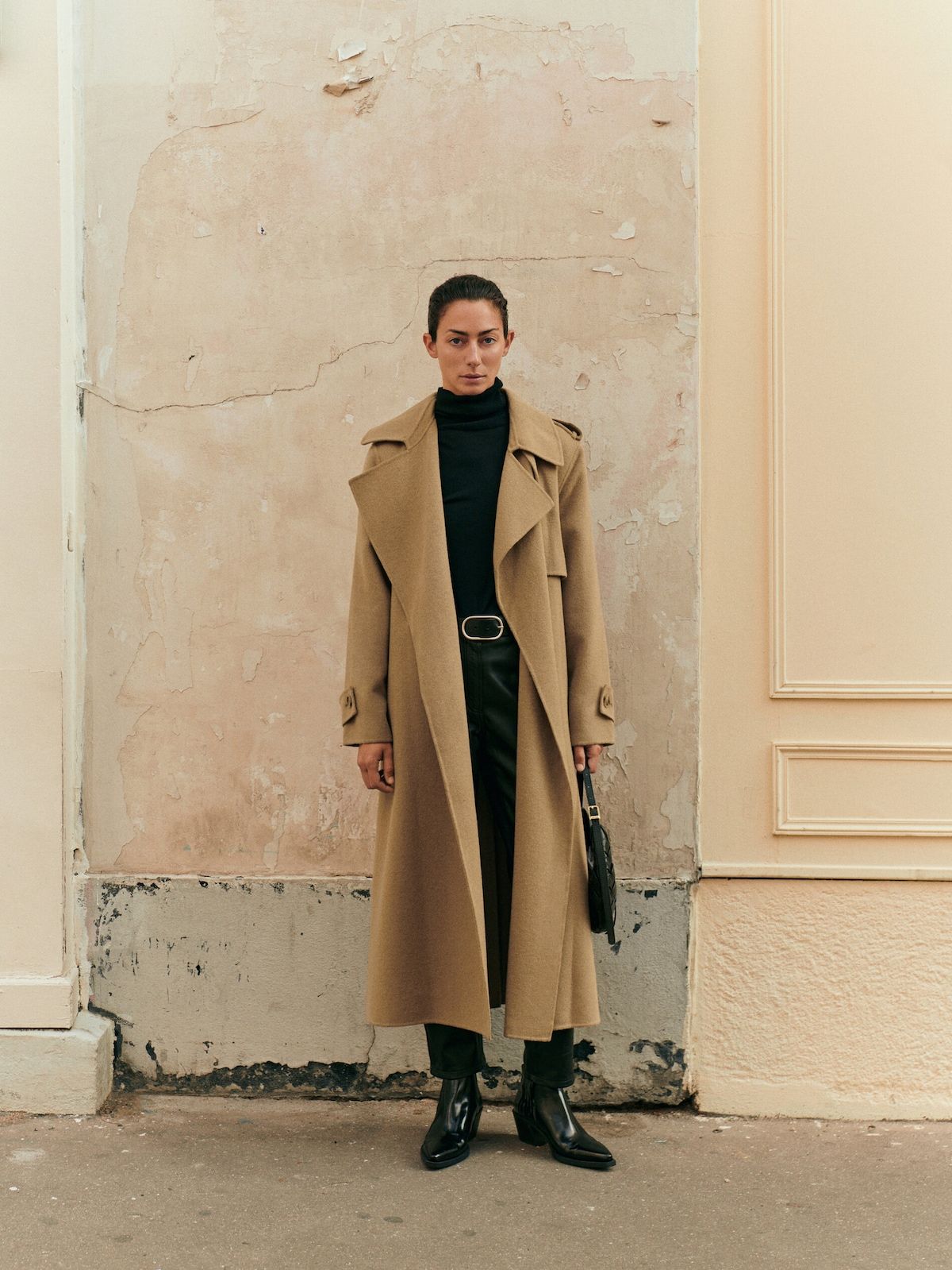 Wool trench coat with belt | Massimo Dutti (US)