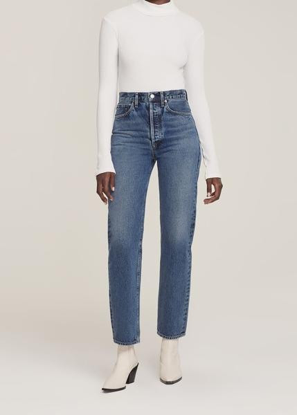 90's Pinch Waist High Rise Straight in Portrait | AGOLDE