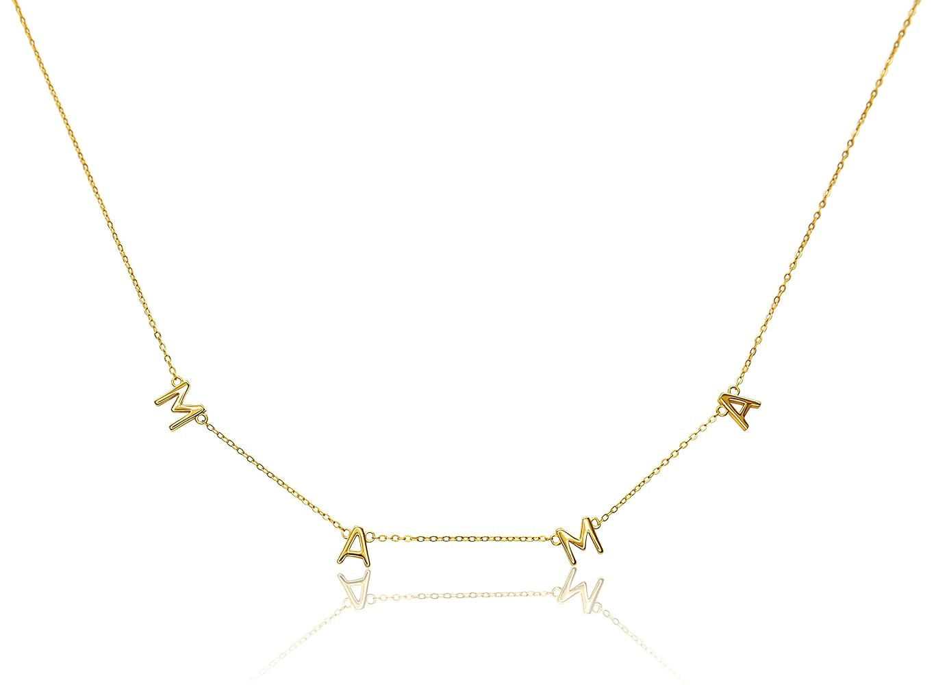 Benevolence LA Mama Necklace, Gold Dipped Fashion Jewelry | Gifts for New Mom | Gold Mom Necklace... | Amazon (US)