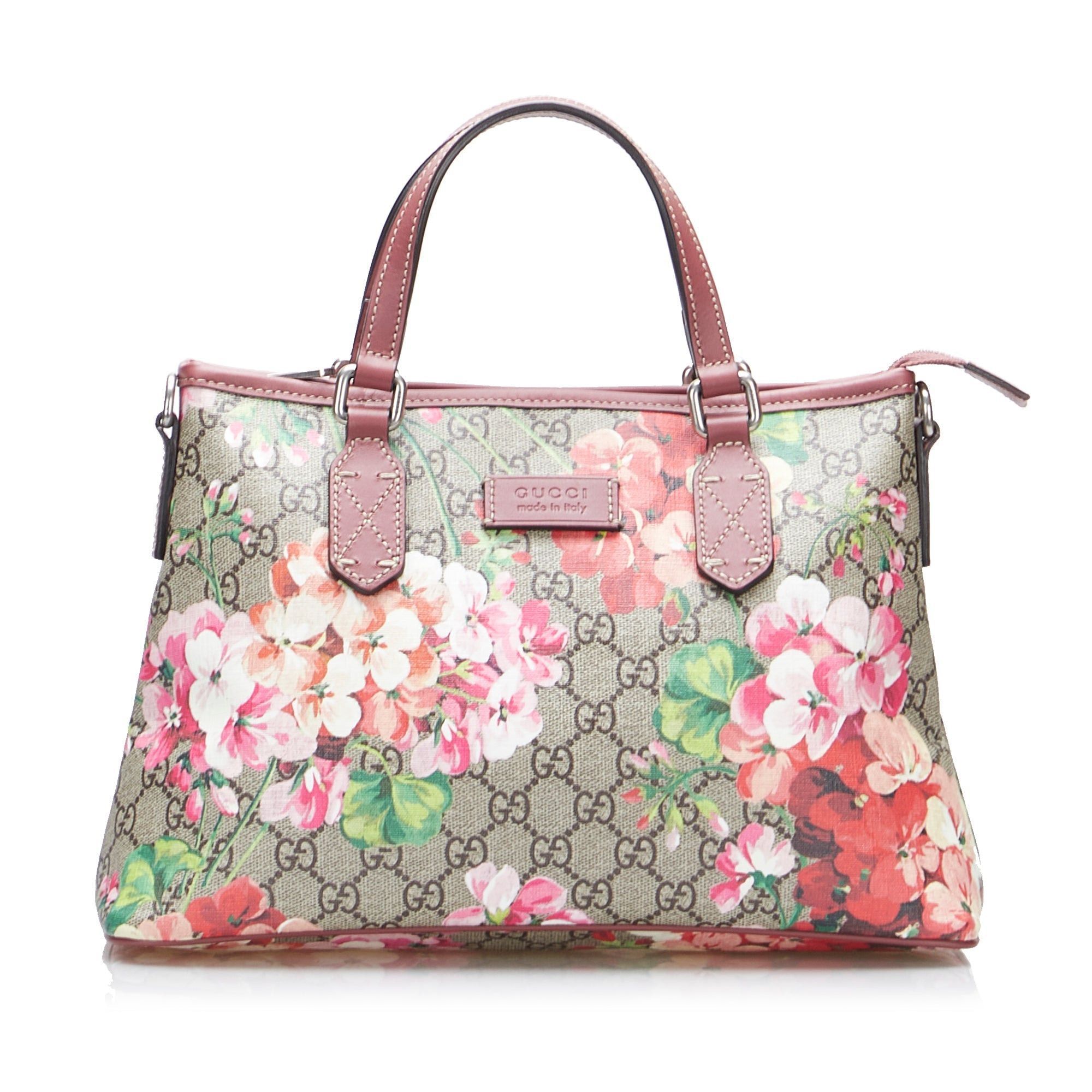 Gucci GUCCI GG Supreme Blooms Satchel Brown | Grailed | Grailed