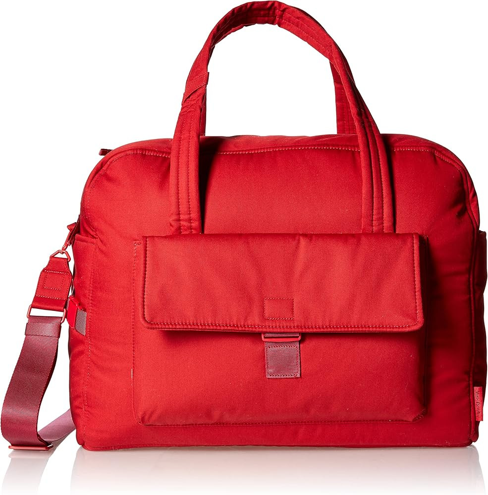 Vera Bradley Women's Cotton Utility Travel Bag, Cardinal Red - Recycled Cotton, One Size | Amazon (US)