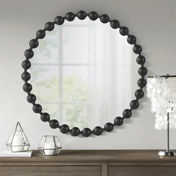 Marlowe Round Metal Wall Mirror | Wayfair North America