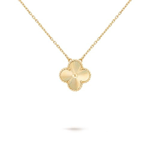 SONDOON 18K Gold Plated Four Leaf Clover Necklace for Women Lucky Clover Pendant Dainty Gold Necklace, Ideal Gift for Women jewelry | Amazon (US)