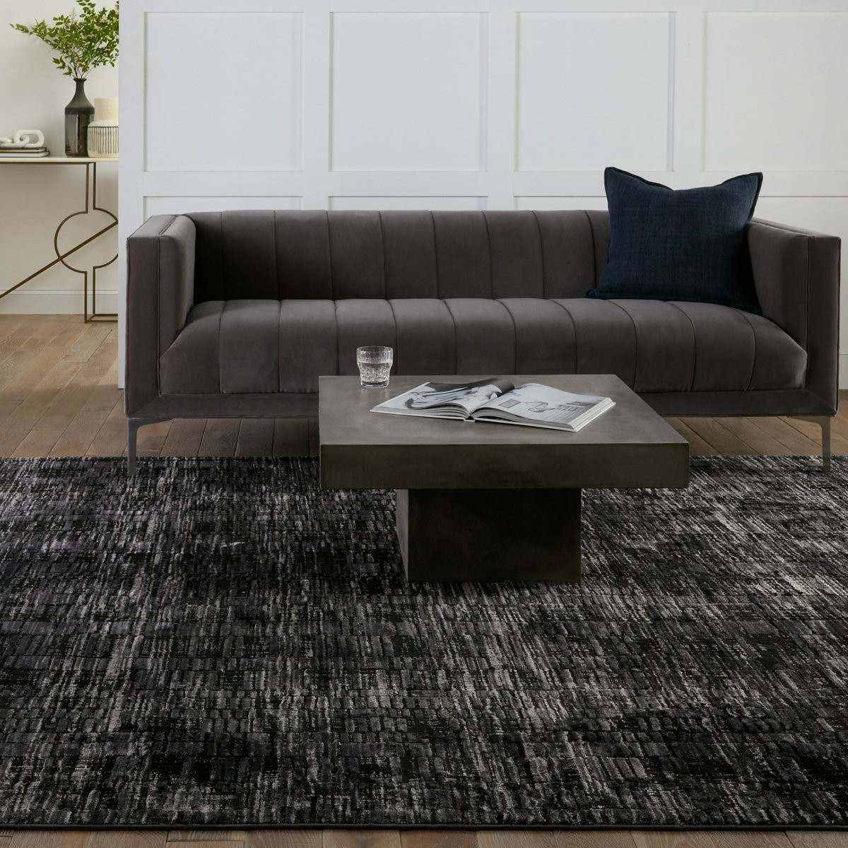 Graphite Carbon Grey/Black (GRA-05) Area Rug | Rugs Direct
