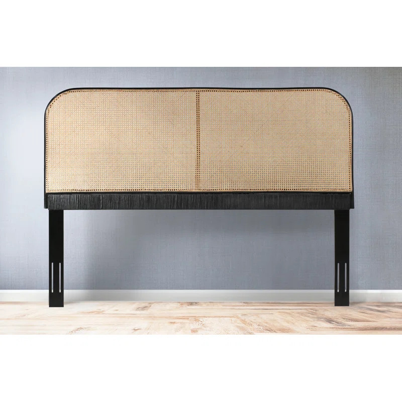 Beachcrest Home™ Ratzlaff Birdseye Cane and Solid Mahogany Wood Panel Headboard & Reviews | Way... | Wayfair North America