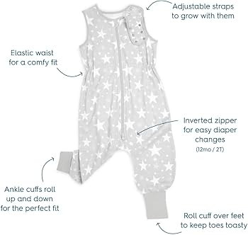 HALO Sleepsack Toddler Sleeping Bag, 100% Cotton Wearable Blanket, TOG 0.5, in The Stars, 2T | Amazon (US)