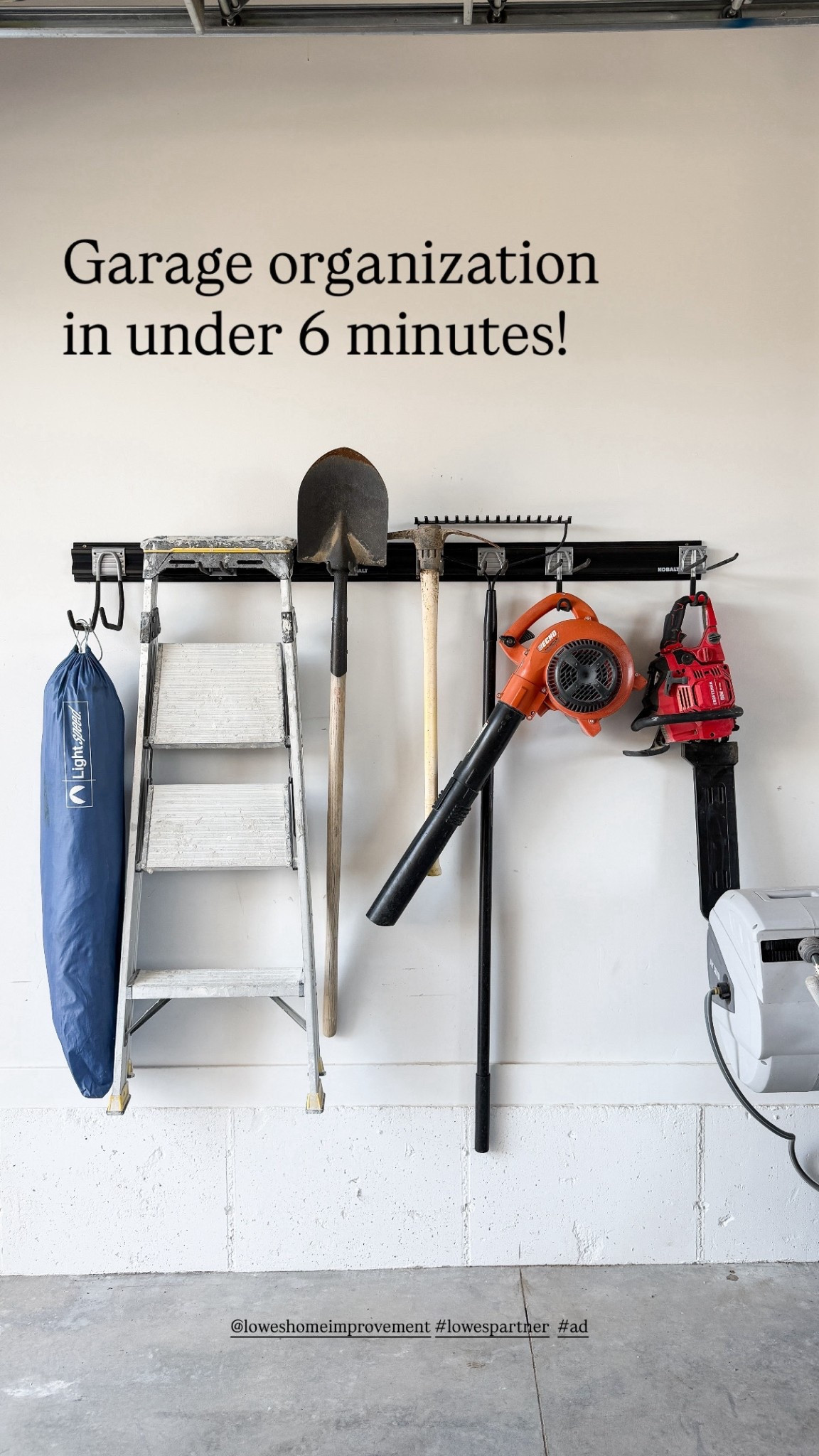 #ad Here’s everything I got to organize my garage! 
@loweshomeimprovement #lowespartner 

