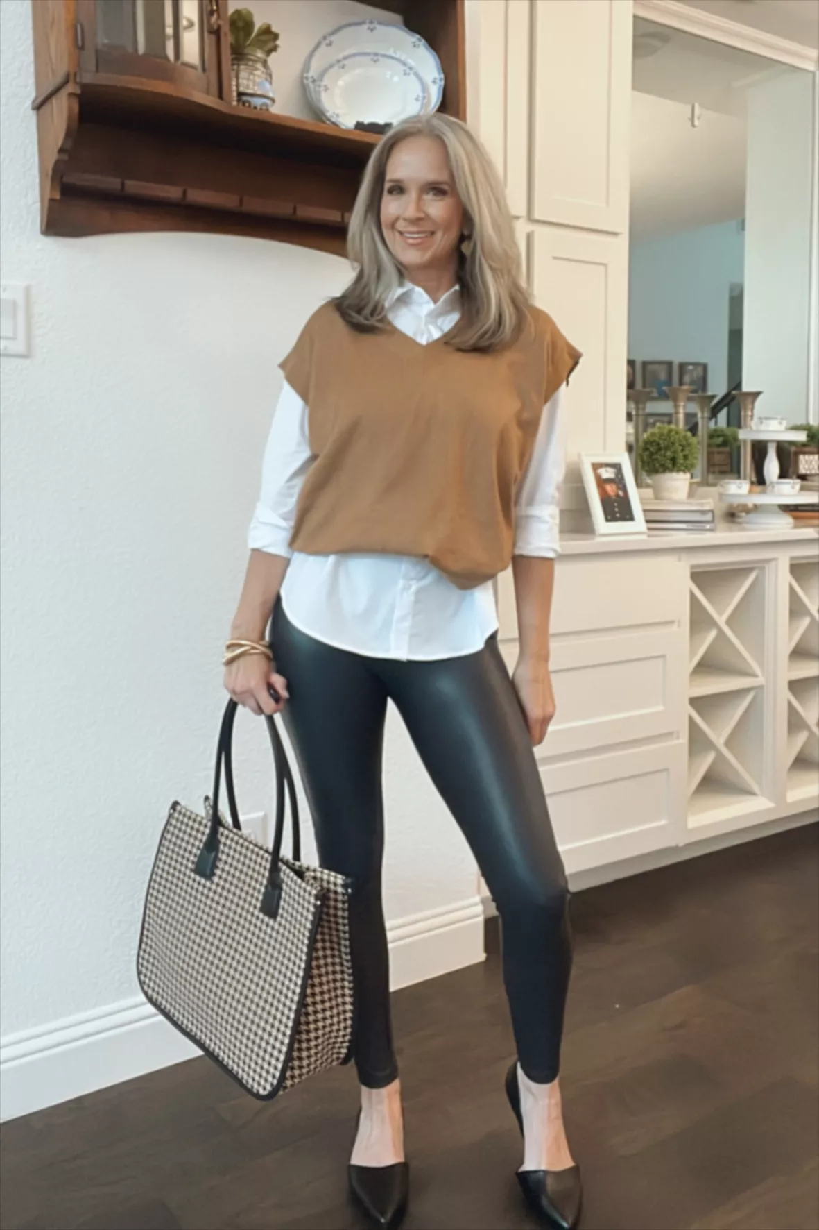 How to wear leather over 40 - leather outfits - 40+style