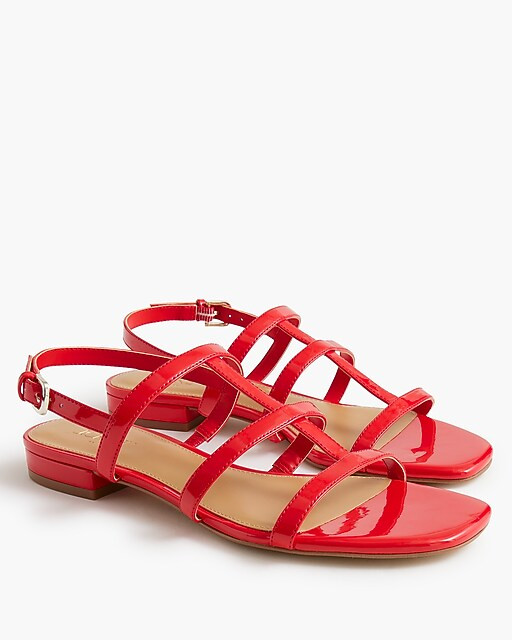 Caged ankle-strap sandals | J.Crew Factory