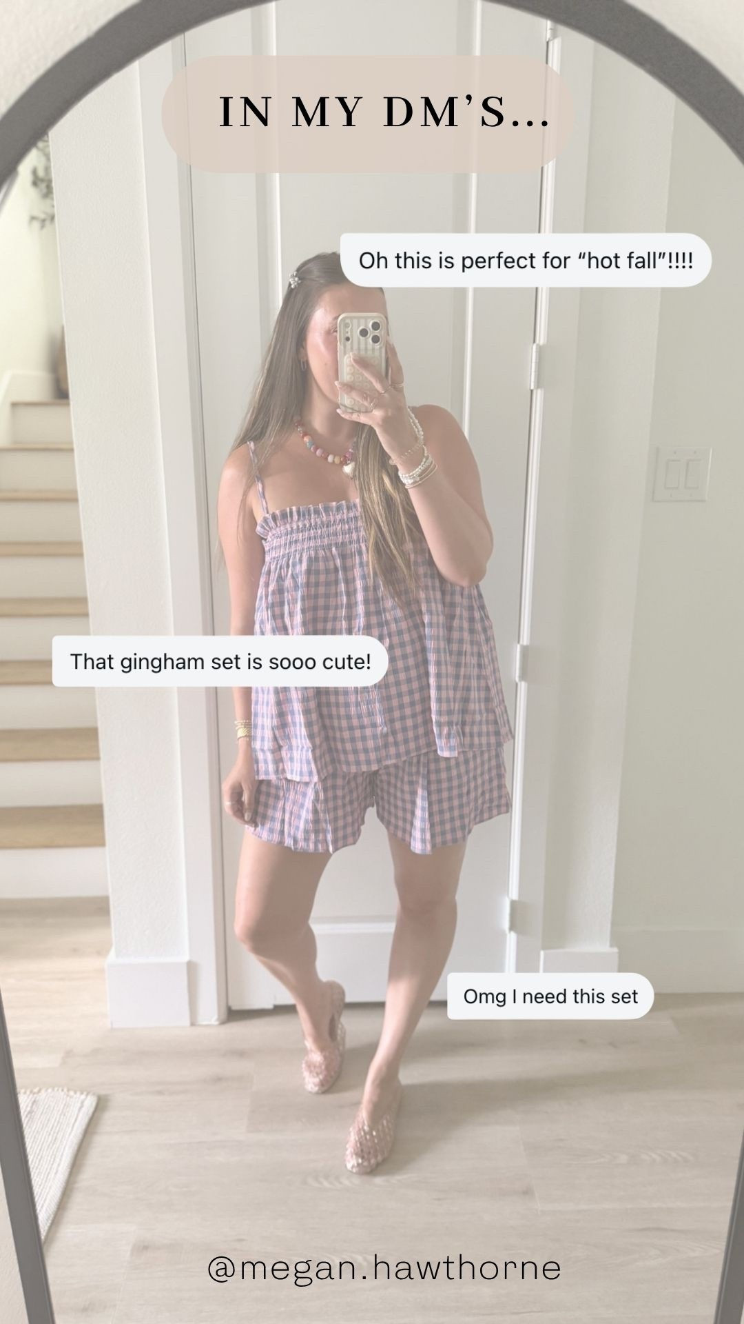 The perfect set for fall vibes but hot weather friendly!