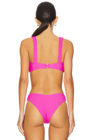BEACH RIOT Sophia Bikini Top in Ultra Pink from Revolve.com | Revolve Clothing (Global)