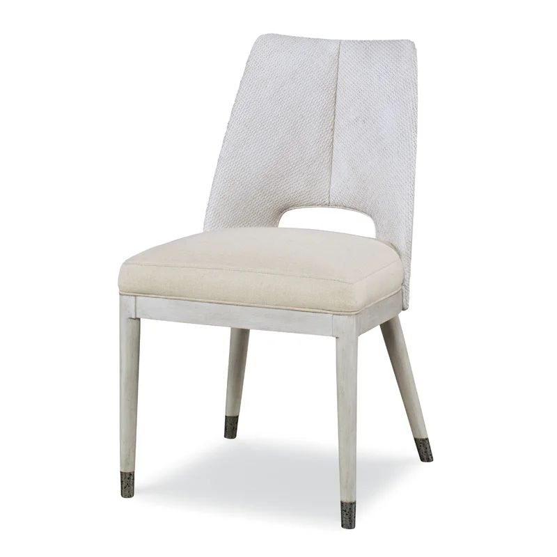 Largo Linen Solid Wood Side chair in Peninsula/Flax | Wayfair North America