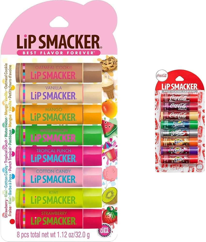 Lip Smacker Holiday Party Pack - 8 Balms & Coca-Cola Flavored Balm - 8 Lip Glosses, Hydrating & P... | Amazon (US)