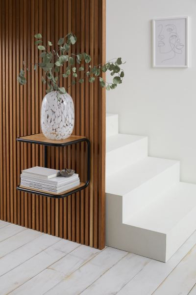 Large Patterned Glass Vase | H&M (US + CA)