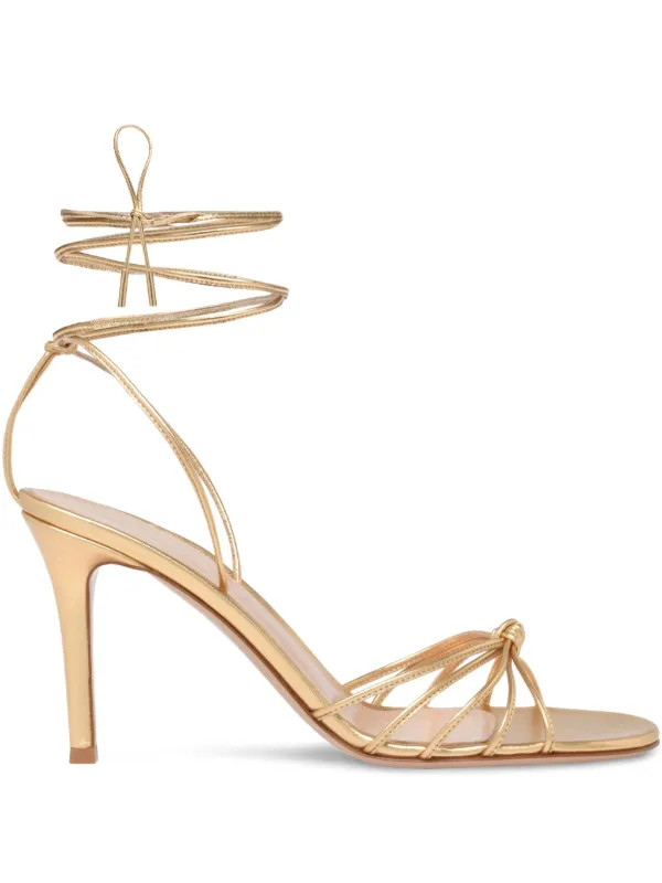 knot-detail lace-up sandals | Farfetch Global