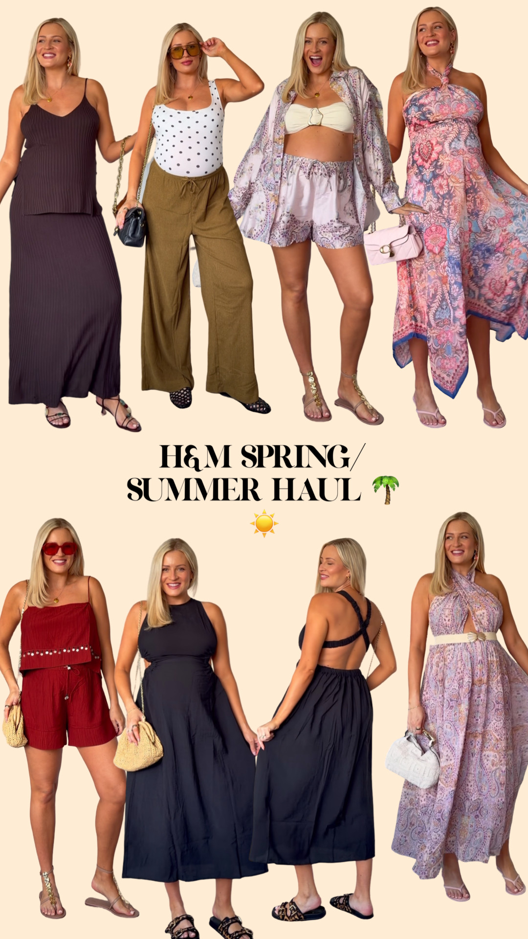 The BEST H&M spring summer haul of the year so far, and everything has 15% off! 🌴💖 wearing size m xx 

All bump friendly but outfits I would wear anyway! Xxx

#LTKuk #LTKsummer #LTKspring