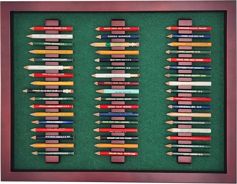 18hills Premium Wood Golf Pencil Case Holder Display - Holds 51 Pencils - Perfect Golf Gift | Amazon (US)