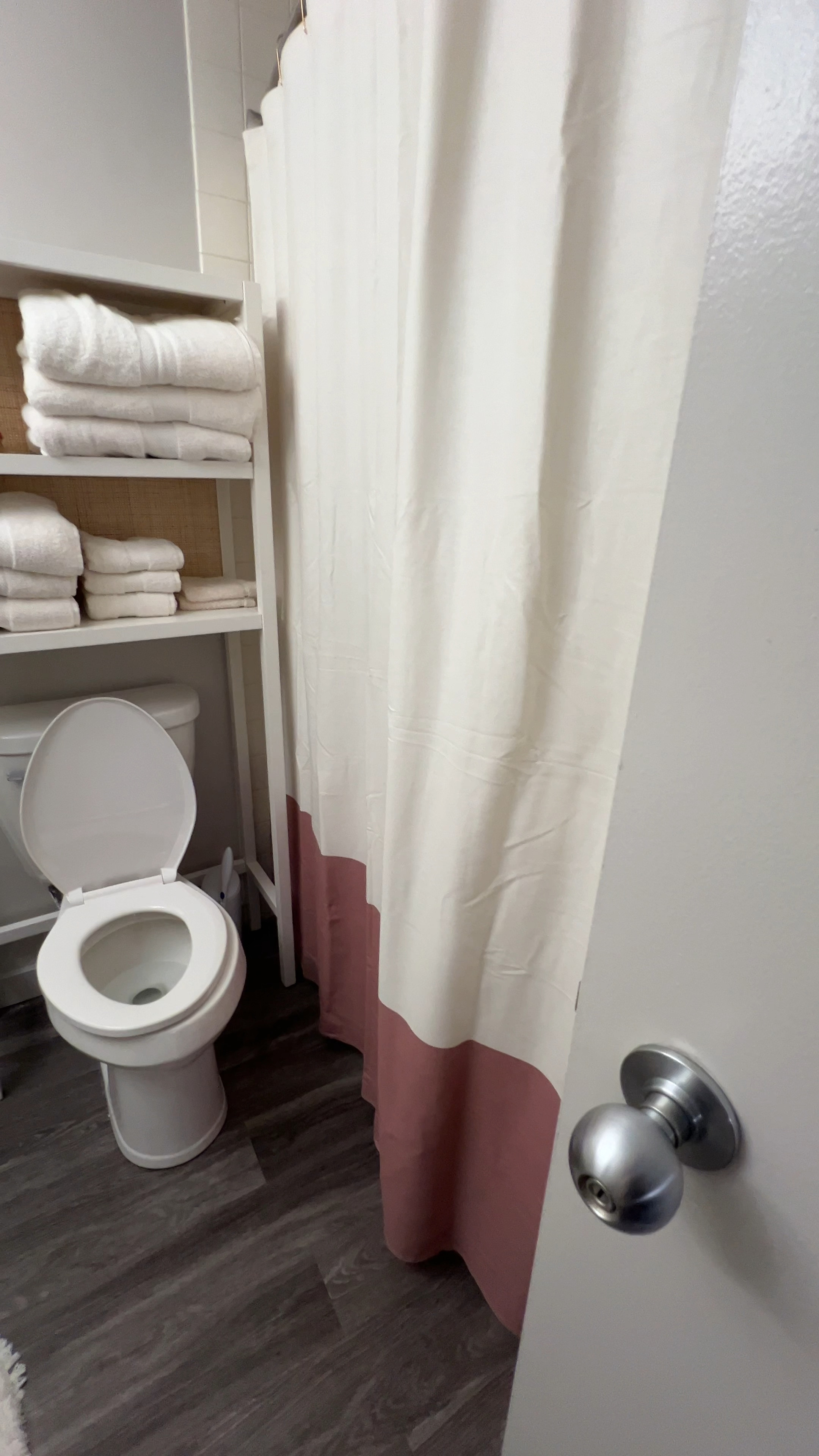 Had to make this bathroom mine as soon as I could to feel like home! Swapped the towel rack for this over toilet shelf! 

#LTKHome #LTKVideo #LTKFindsUnder100