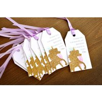Unicorn Thank You Tags | Pack Of 10. Party Favors. Personalized Tags | Etsy (US)