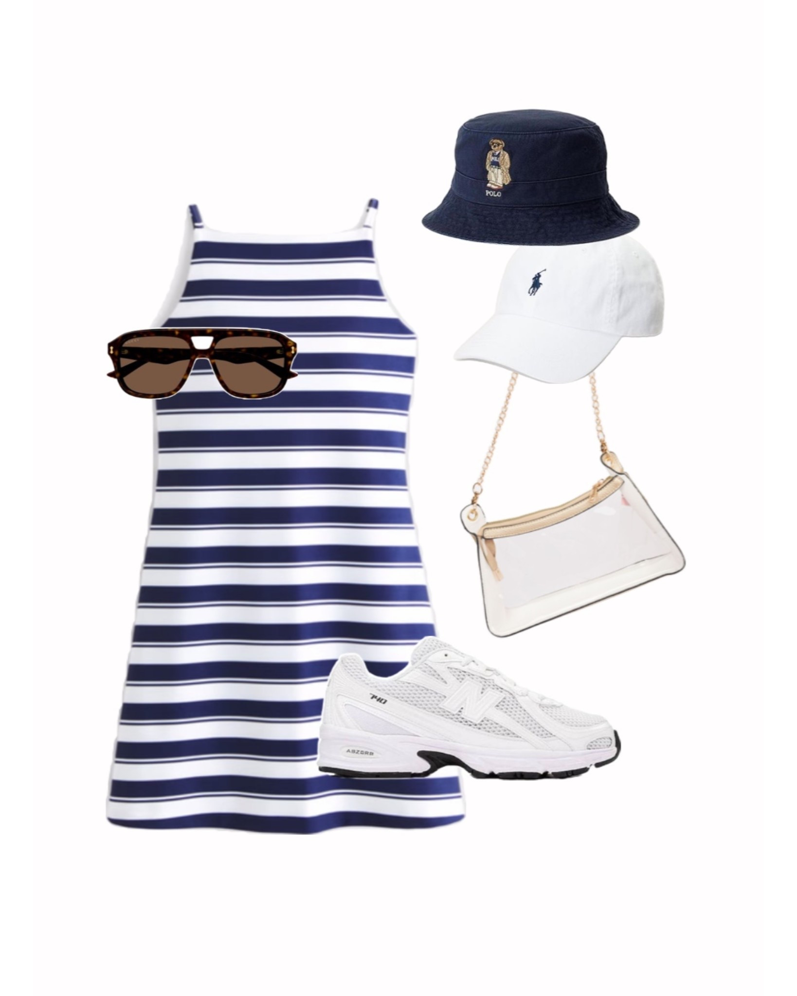 Phoenix open outfit idea ⛳️ dress on sale! 

golf tournament outfit, athletic dress and sneakers, white sneaker outfit, new balance sneaker styled, casual outfit, hot girl walk outfit, polo hat, clear bag for game days

#LTKActive #LTKSaleAlert #LTKFindsUnder100